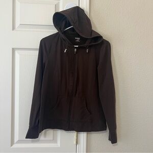Danskin Now Brown Zip-Up Hoodie Women’s Small